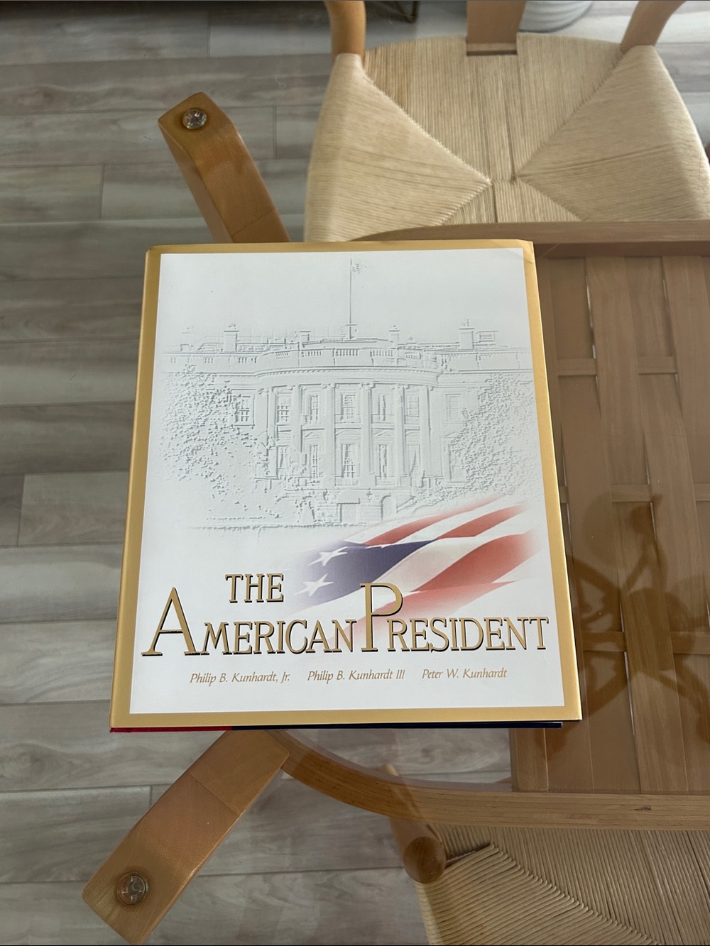 The American President Hardcover Coffer Table Book - White and Gold